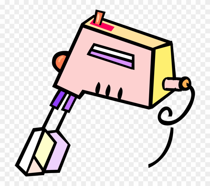 Vector Illustration Of Kitchen Appliance Electric Egg Clipart