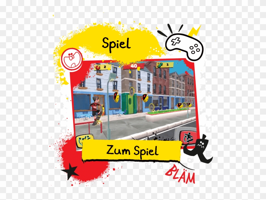 Skate Bläm Clipart