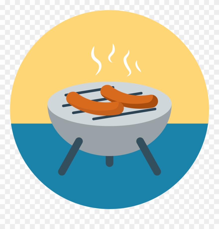 Outdoor Pavilion And Barbecue Grill Available For Guest Clipart