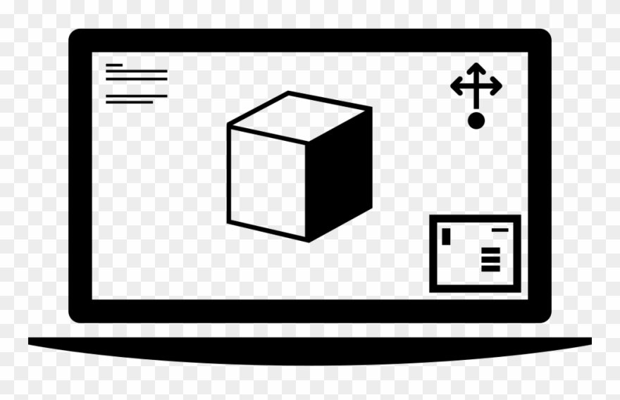 3d Printer On Monitor Screen Comments Clipart