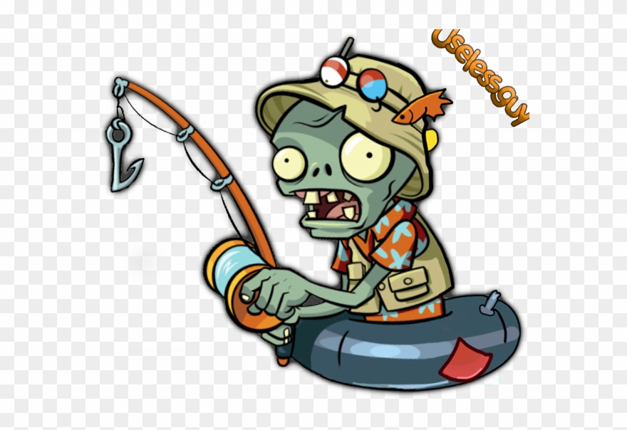 The Fisherman Zombie Wears A Light Green Colored Hat Clipart