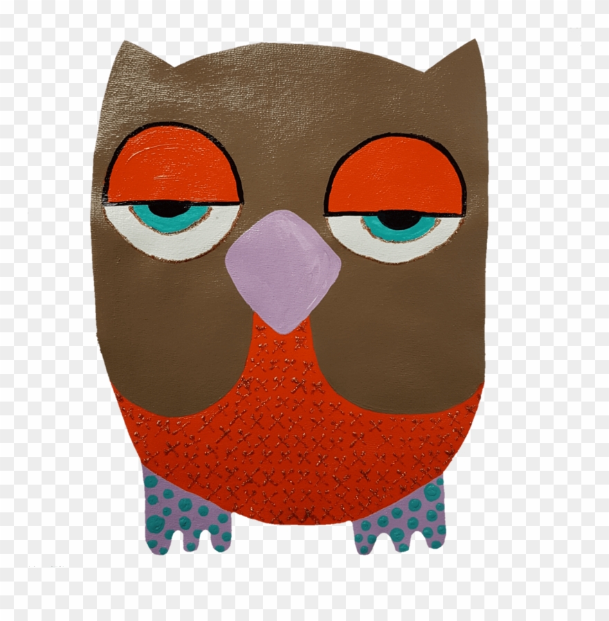 Owl Canvas Wall Cut Out Clipart