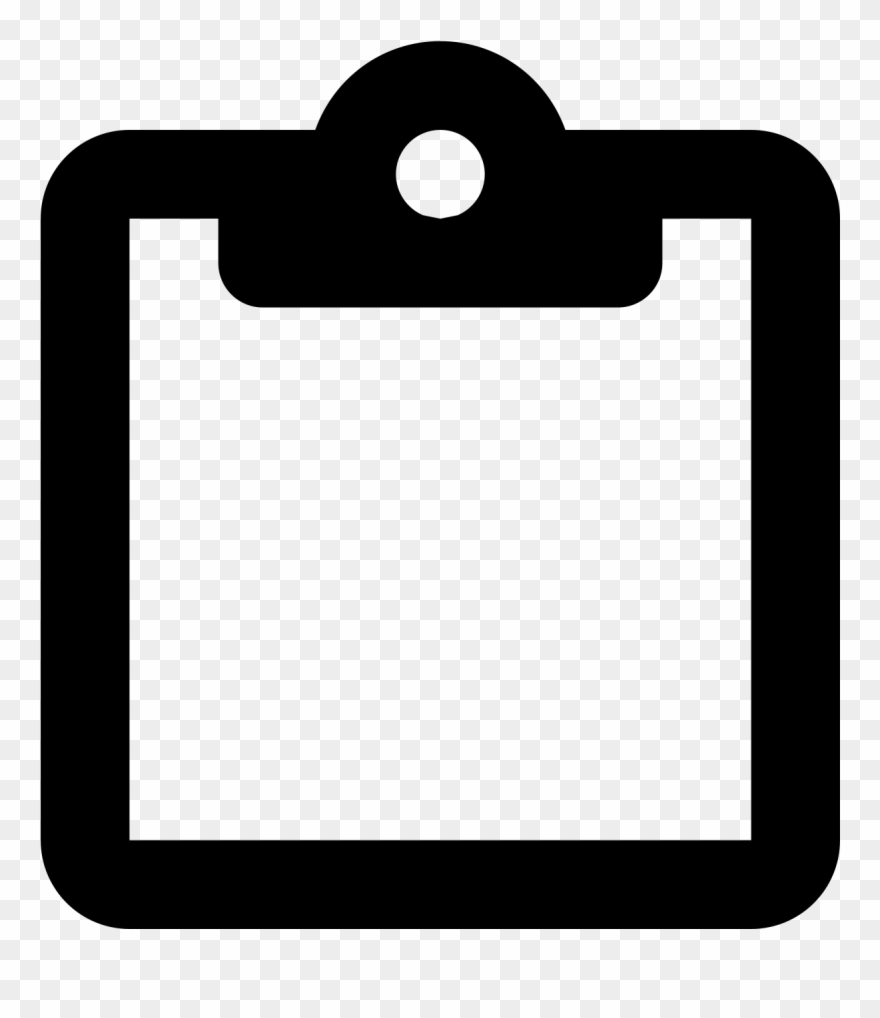 This Image Depicts A Piece Of Paper Overlapping A Clipboard - Png Download