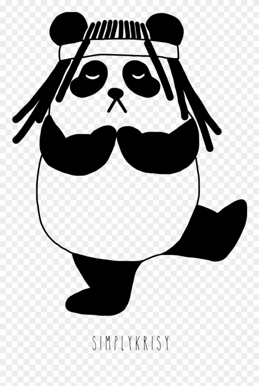 Panda With Dreads Men Shirt Simplykrisy Artist Shop Clipart