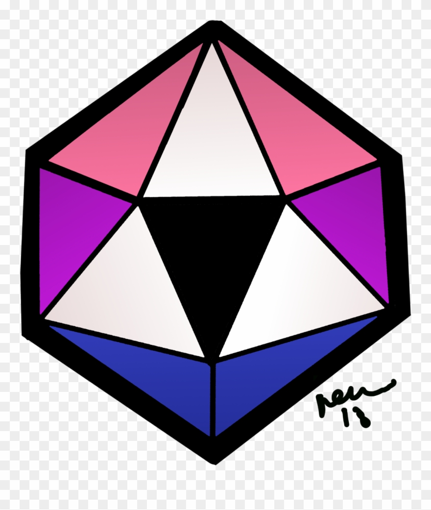“genderfluid Pride D20 Clipart