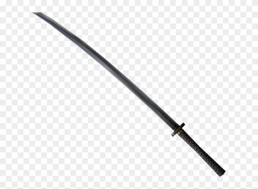 Well, The Katana Certainly Isn't Straight Clipart