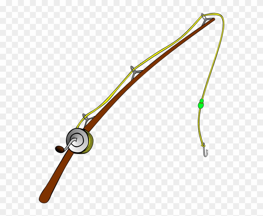 Angel, Fish, Comic, Graphic, Cord, Angler, Fishing Clipart