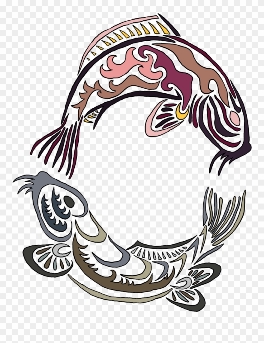 Medium Of Pisces Yin Yang Clipart