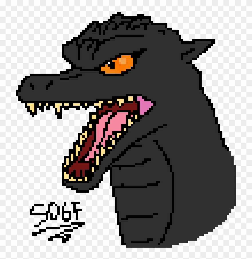 Godzilla 2004 Head Drawing Clipart