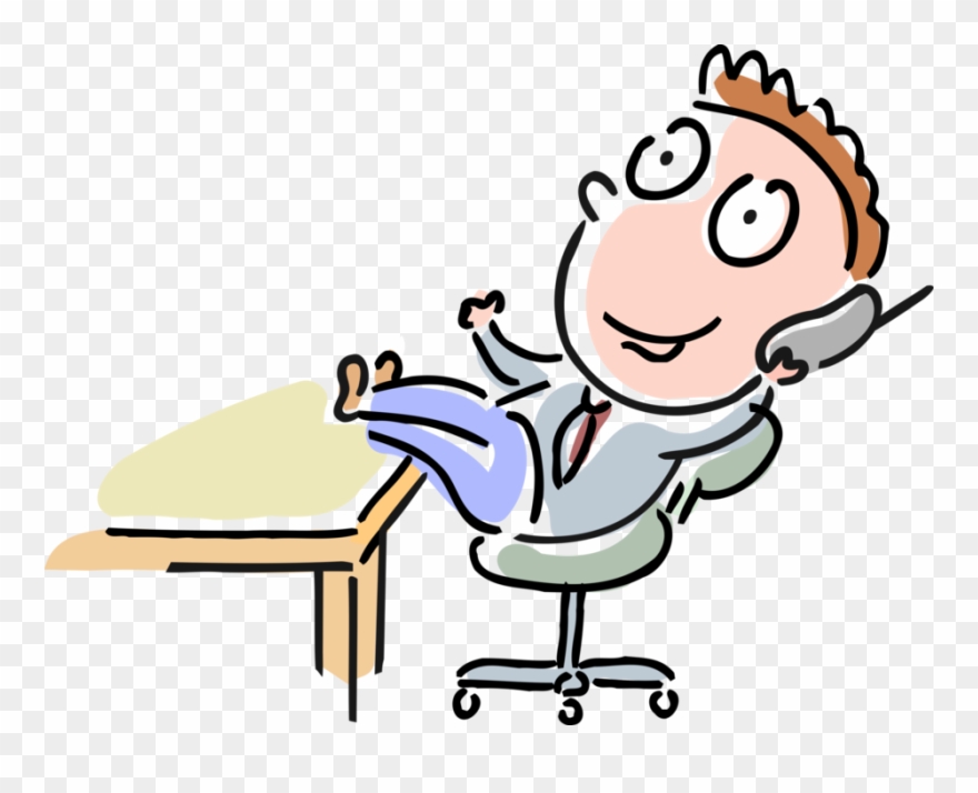 Executive Vector Office Working Clipart