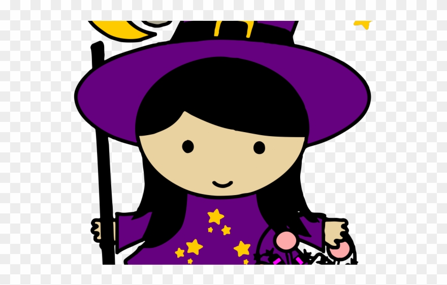 Cute Witch Clipart - Png Download