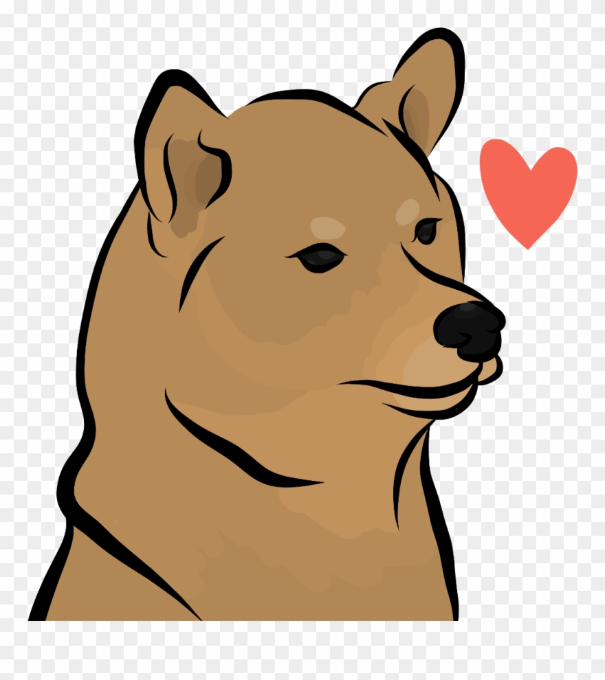 Heart Shiba Dog Love Sadniggahours Pupper Drawing Sketc Clipart