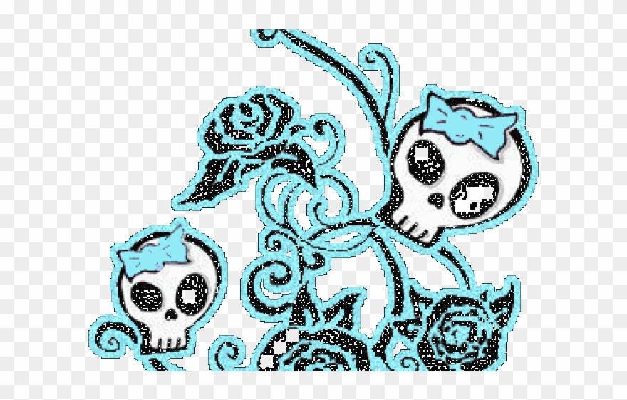 Emo Clipart Skull - Png Download