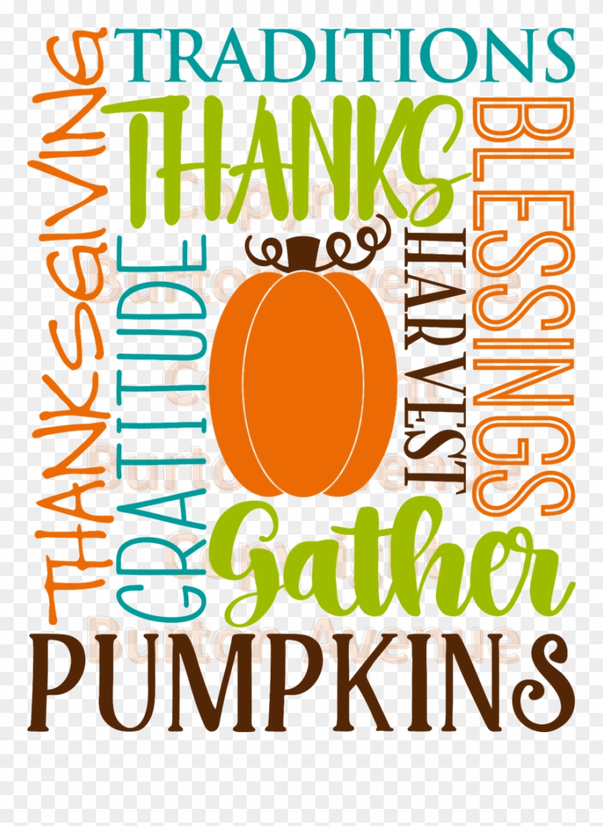 Thanksgiving Subway Art Clipart