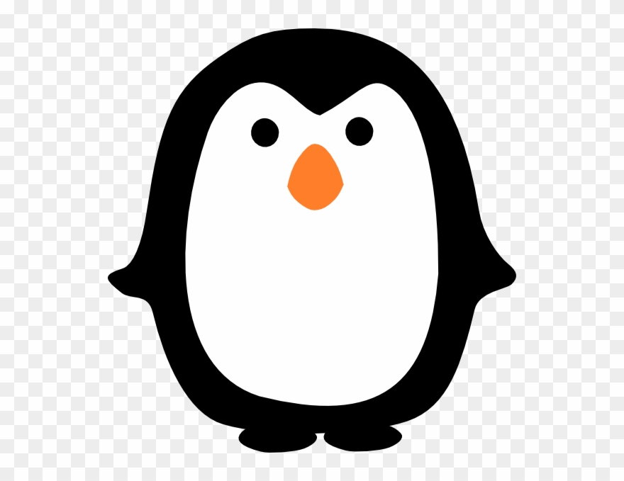 Simple Penguin Clip Art At Clker Com Vector Clip Art - Png Download