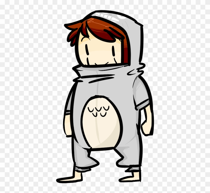 One Of My Characters, Jkol, In A Totoro Kigurumi Clipart