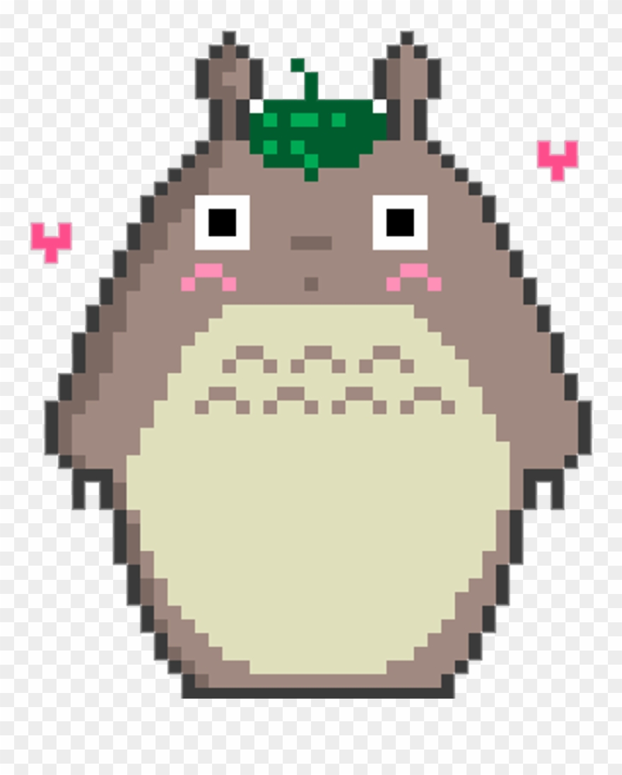 Totoro Pixel Girl Studioghibli Kawaii Kawai Tumblr Clipart