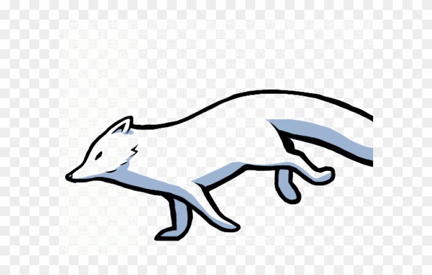 White Wolf Clipart Cartoon - Png Download