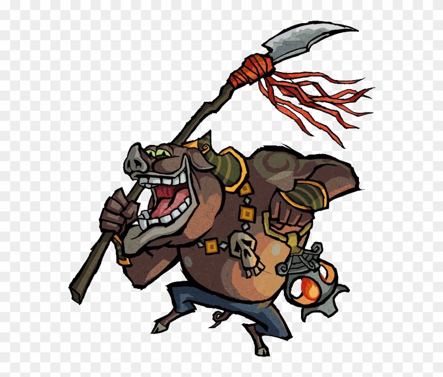 Now, By Contrast, The Wind Waker Moblin Seems To Be Clipart
