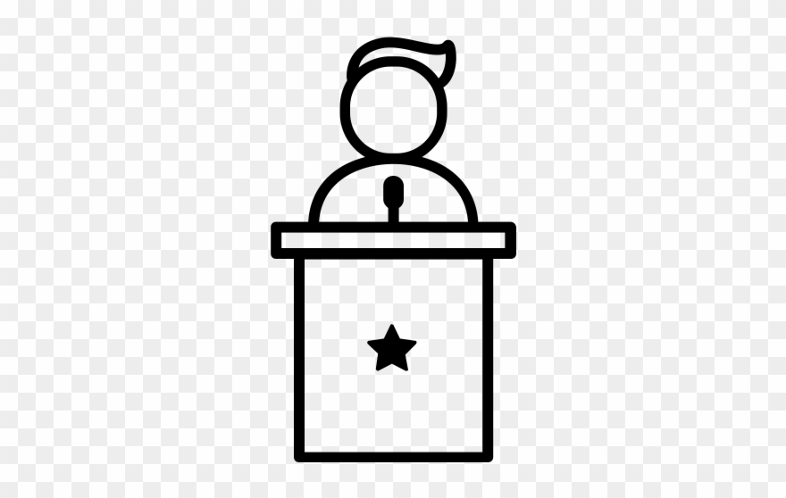 Podium Rubber Stamp Clipart