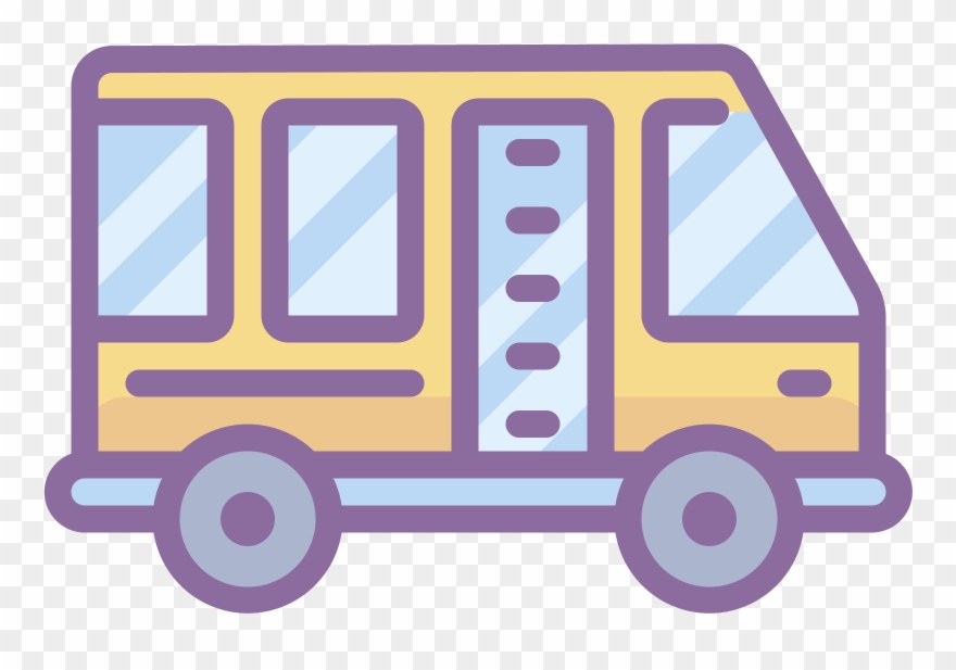 It Is An Icon Of A Shuttle That Looks Like A Bus Clipart