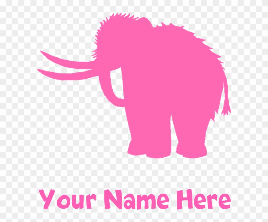 Woolly Mammoth Silhouette Body Suit Clipart