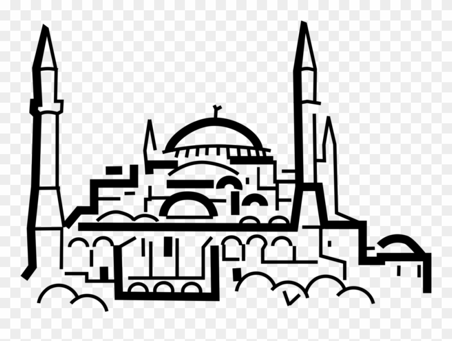 Vector Illustration Of Hagia St Clipart