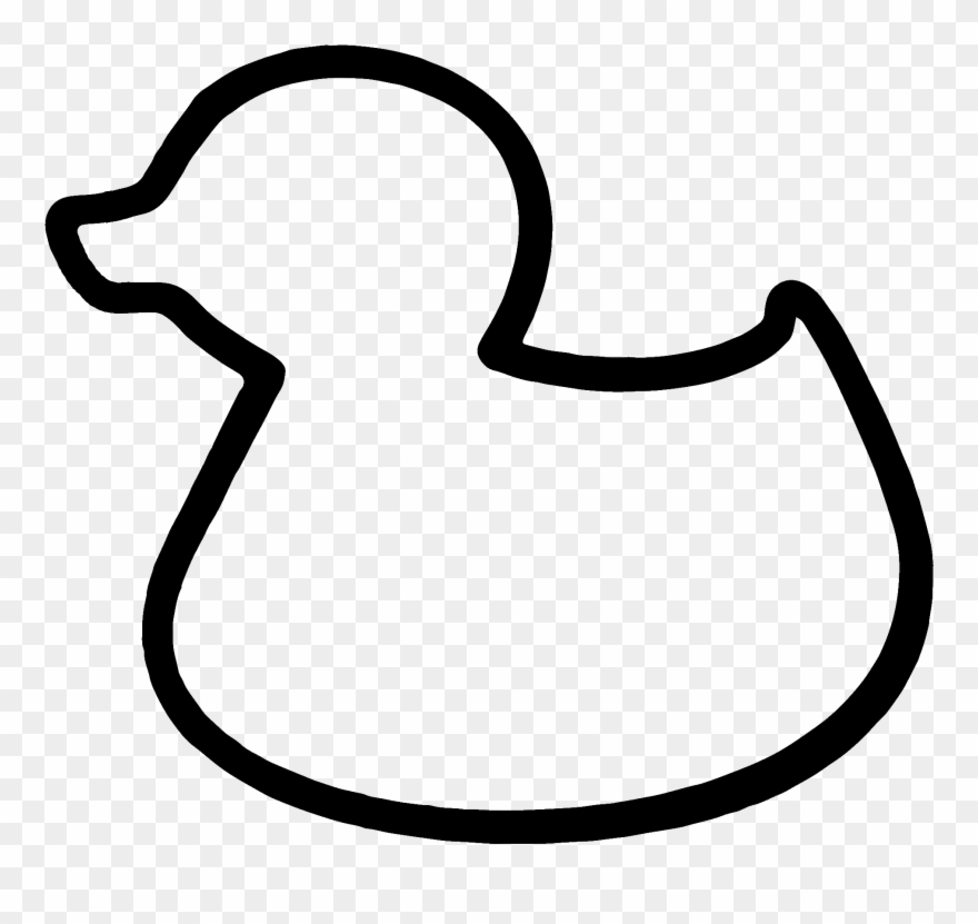 Outline Of A Duck Clipart