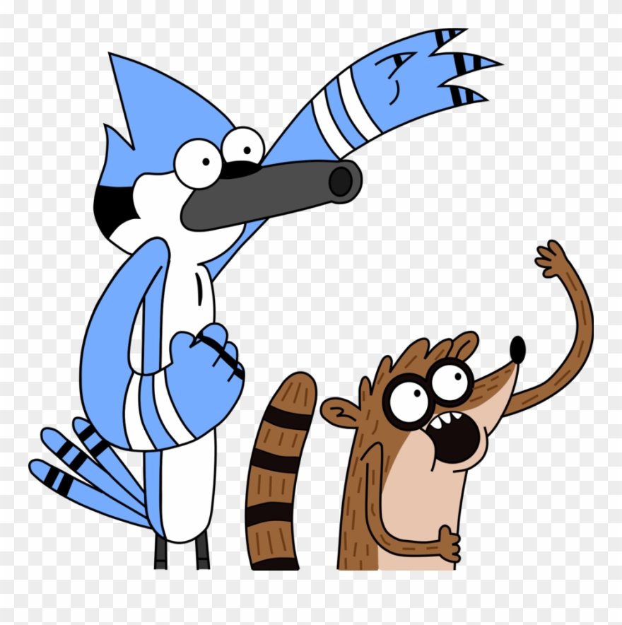 Cartoon Cartoonnetwork Regularshow Mordecai Rigby Freet Clipart