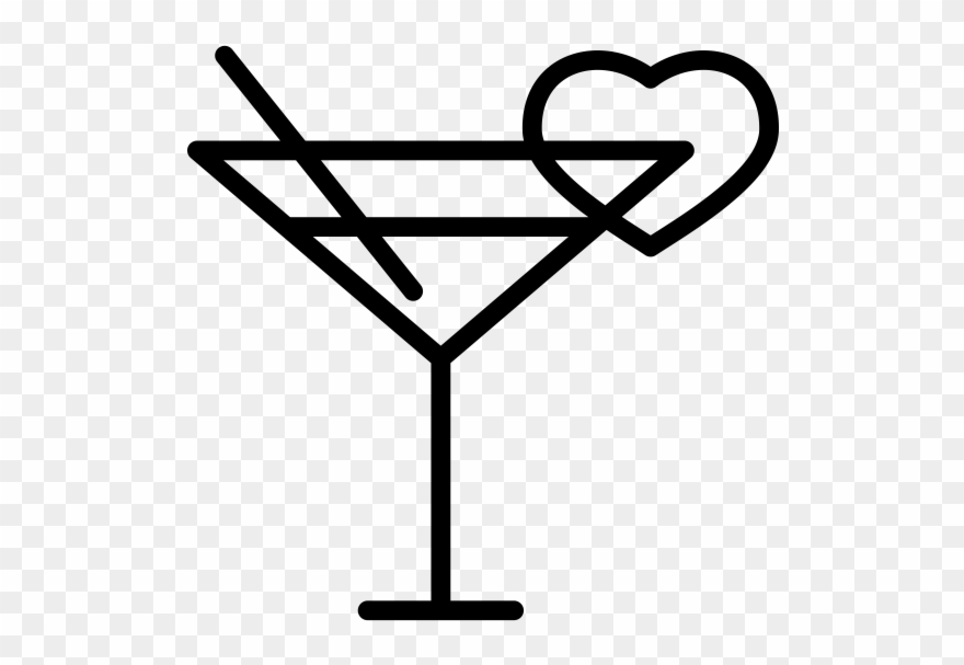 Cocktail Rubber Stamp Clipart
