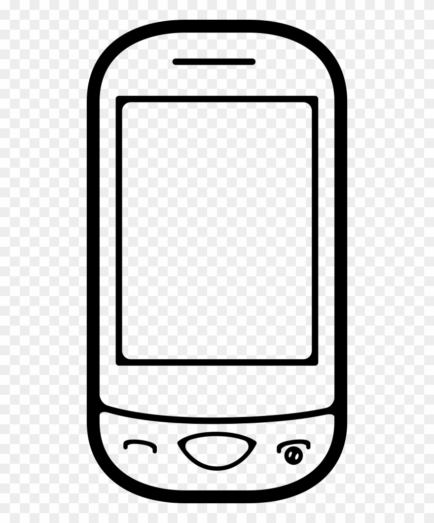 Phone Icon Outline Clipart