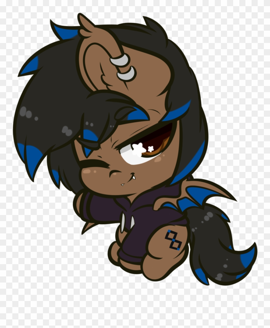 Wickedsilly, Bat Pony, Chibi, Commission, Giant Head, Clipart