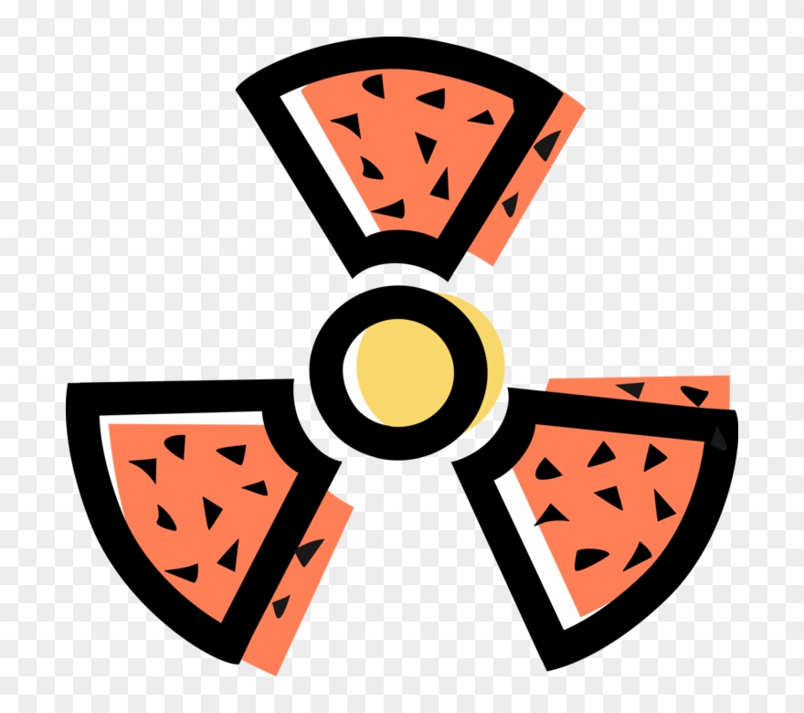 Vector Illustration Of Nuclear Fallout Radioactive Clipart