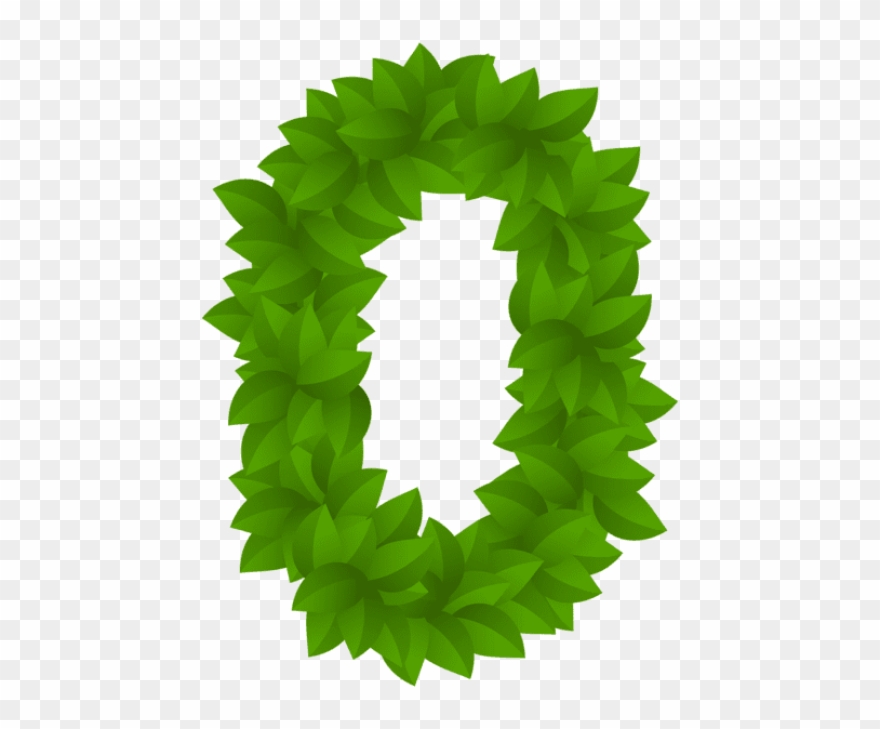 Download Leaf Number Zero Green Clipart Png Photo Transparent Png