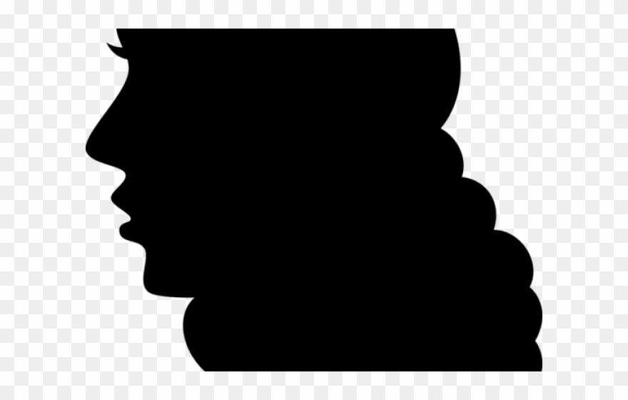 Black Hair Clipart Silhouette - Png Download