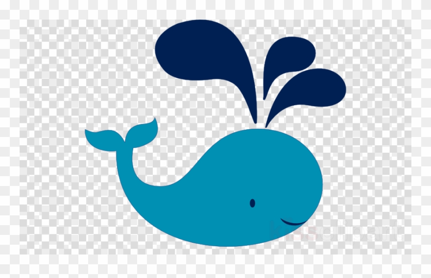 Navy Blue Whale Clip Art Clipart Cetacea Clip Art - Png Download