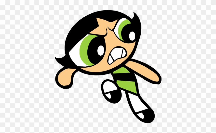 Powerpuff Girls-buttercup Gonna Punch Clipart