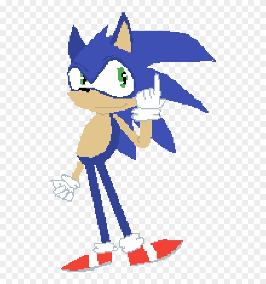 Horrible First Try At Drawing Sonic Clipart