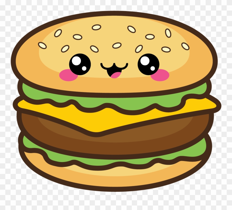 Cute Bbq Burger Clipart