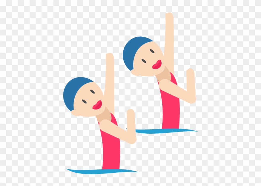 Summer Synchronised Swimming Art Synchronized Transprent Clipart