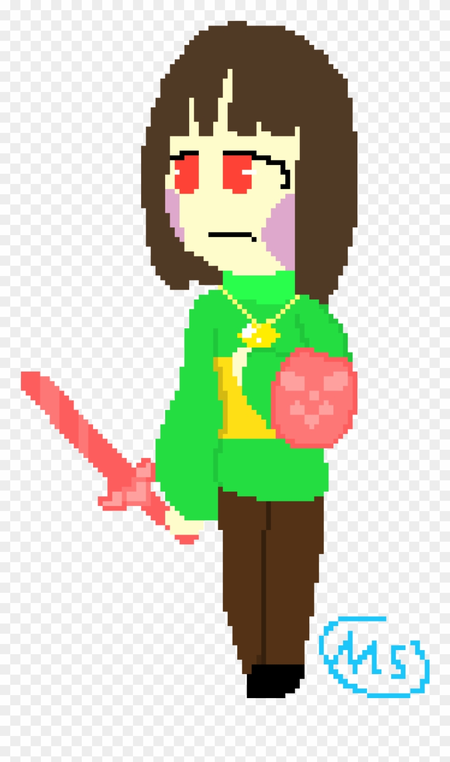 Glitchtale Chara Clipart