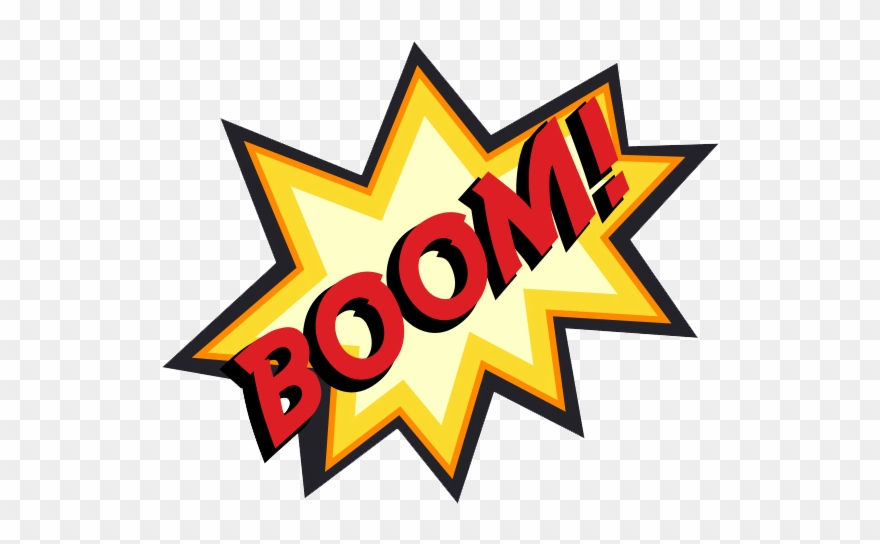 Boom Comic Onomatopeya Yes Speech Bubble Cartoon Clipart