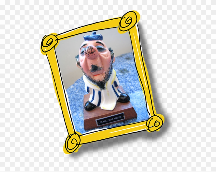 “like, Man, Lend Me Your Ear” Beatnik Statue Clipart