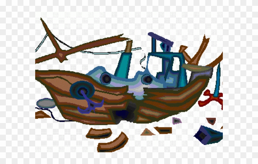 Boat Clipart Wreck - Png Download