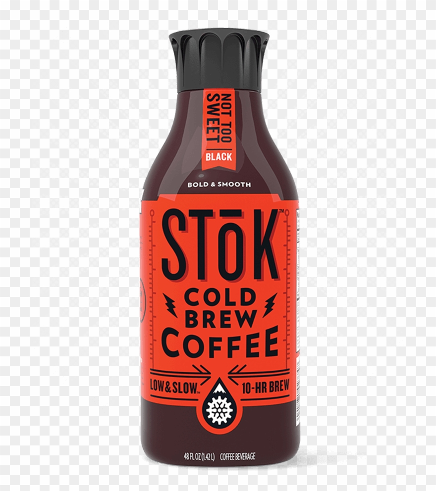 Stōk Not Too Sweet Black Cold Brew Coffee 48 Oz Clipart