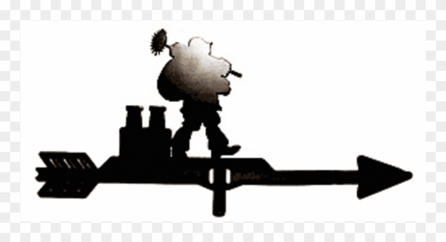 Chimney Sweep Weathervane Clipart