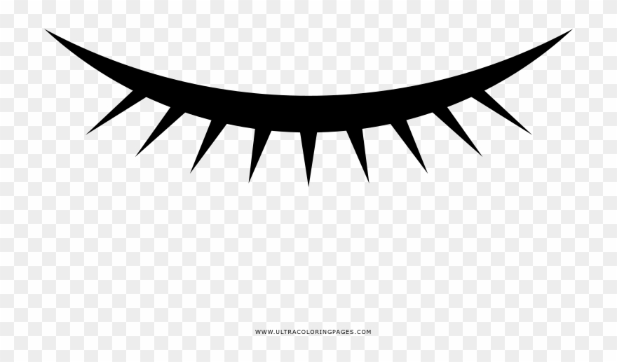 Eyelash Coloring Page Clipart