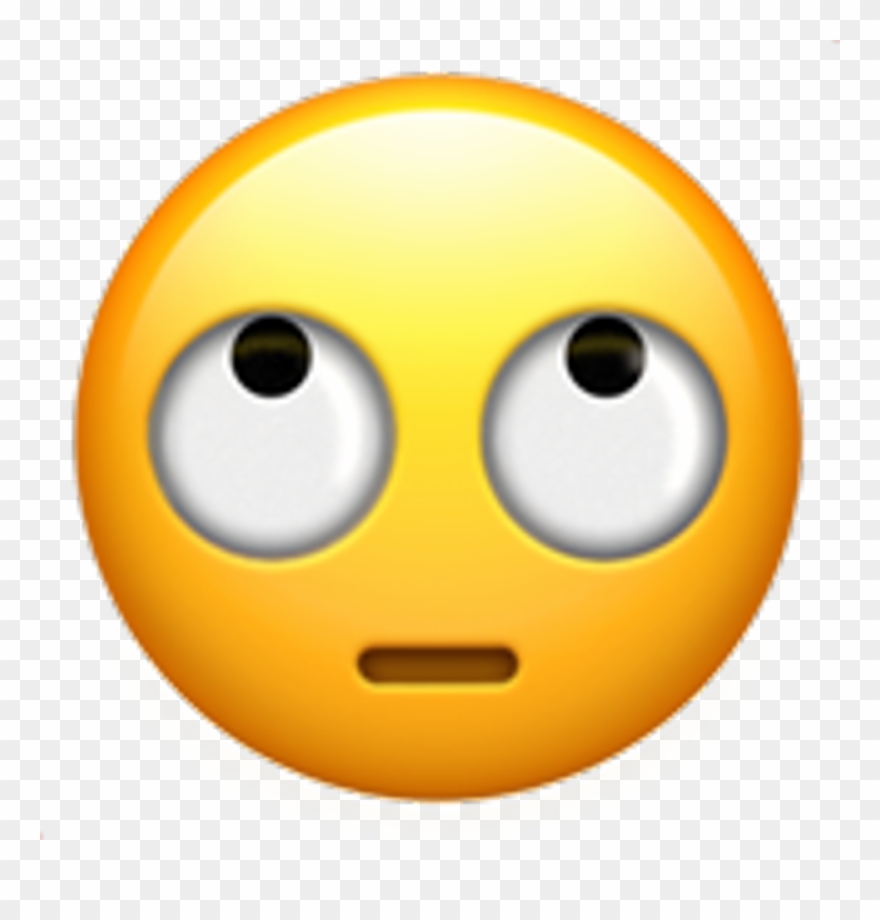 Annoyed Rollingeyes Emoji Smile Smileyface Fun Laugh Clipart