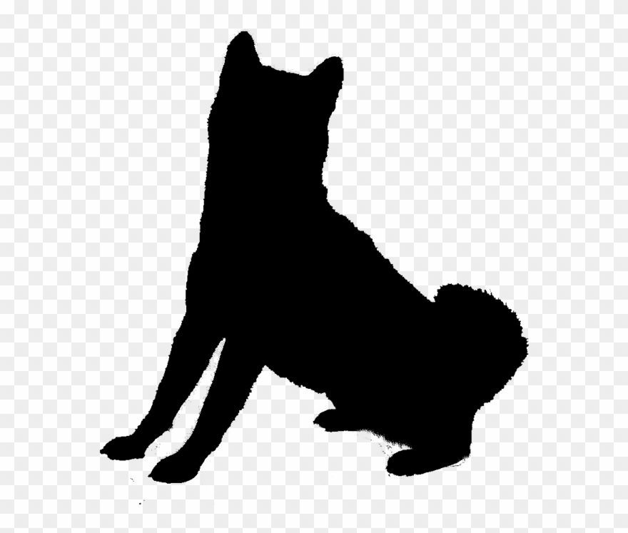 Shiba Inu Silhouette Clipart