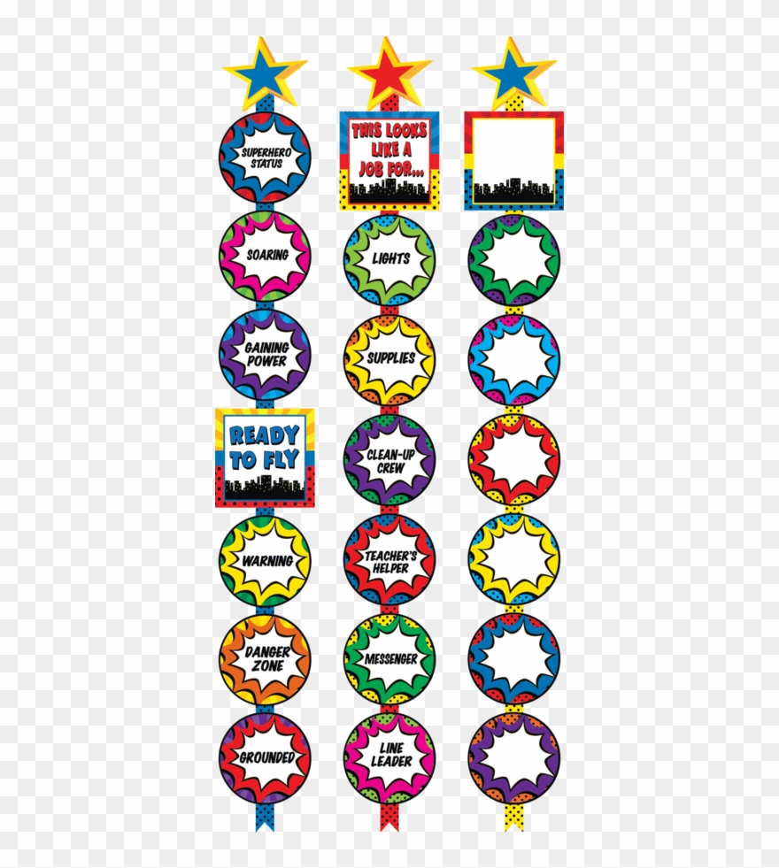 Superhero Ready Reminders Teacher Created Resources Clipart